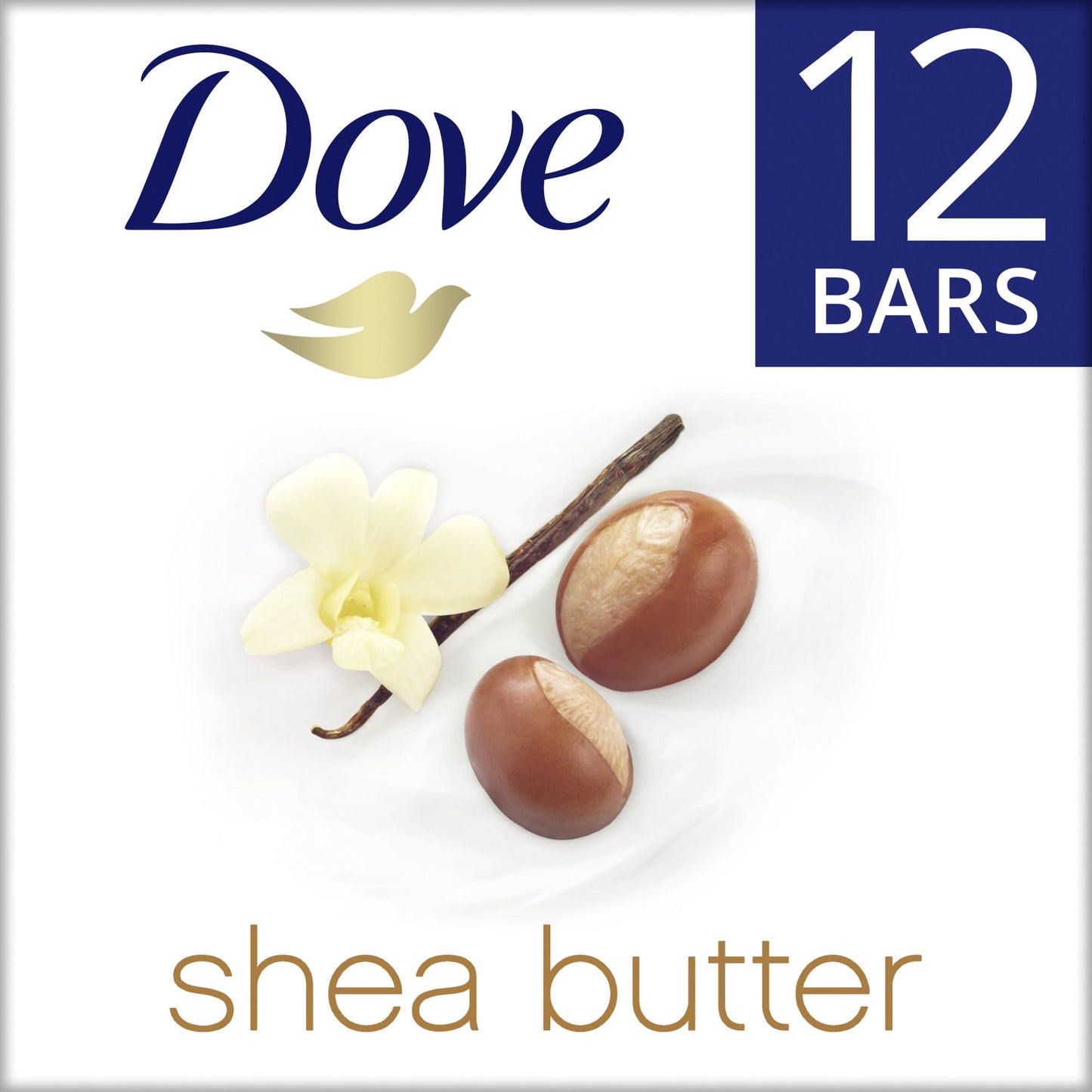 Dove Shea Butter Moisturizing Beauty Bar Soap All Skin Type, 3.75 oz 4pack, 8pack, 12pack