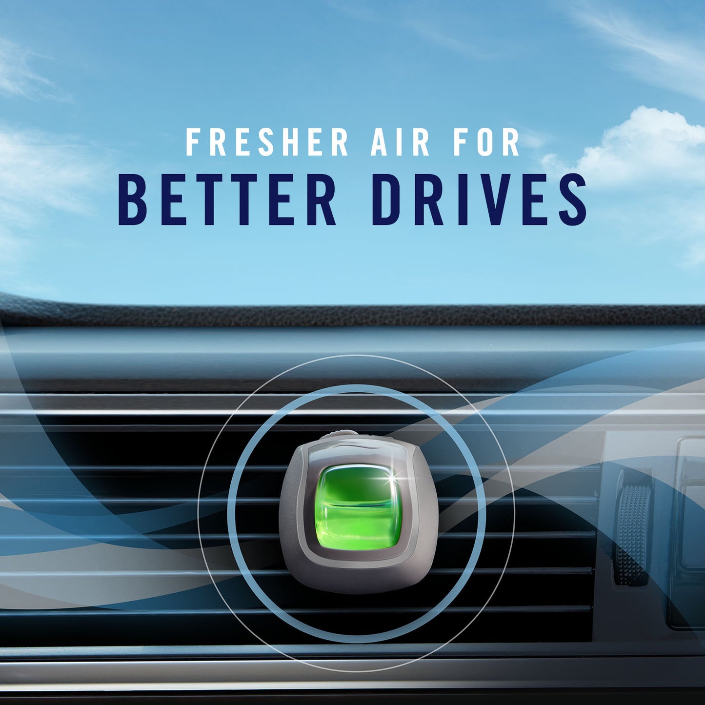 Febreze Car Odor-Fighting Car Freshener Vent Clip Gain Original Scent, .06 oz - 3 ct