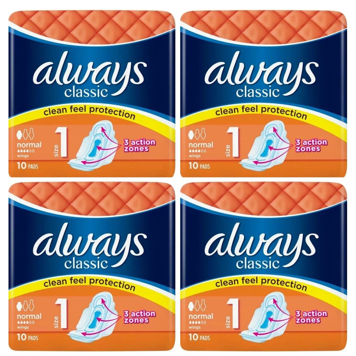 Always Wings Pads 10 Count