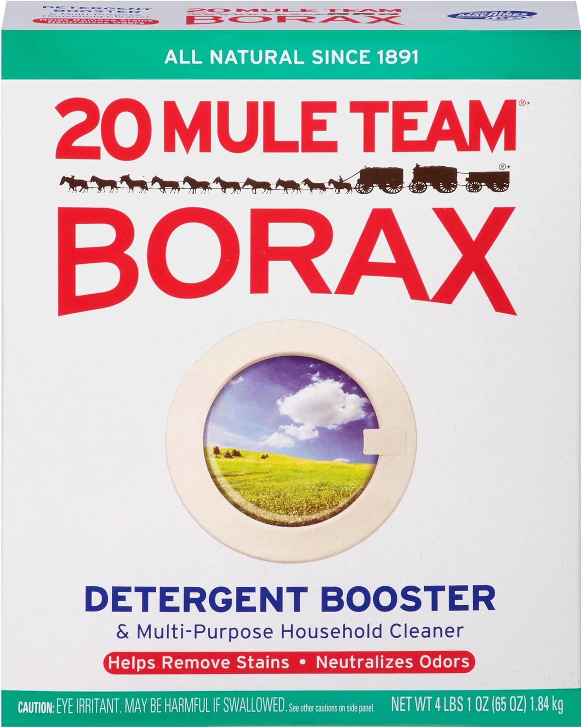 Borax 20 Mule Team Laundry Booster, Powder, 4 Pounds