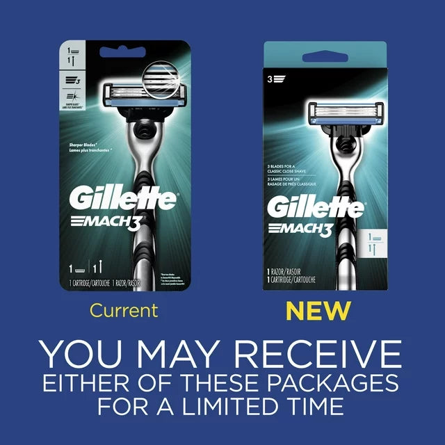 Gillette Mach3 Men's Razor Handle + 1 Blade Refill