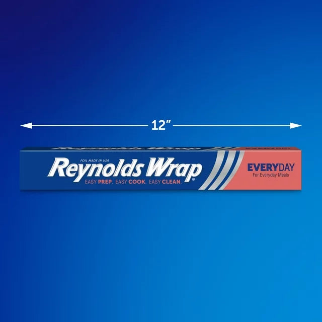 Reynolds Wrap, Aluminum Foil, 12"x25' Roll, 25 sq.ft