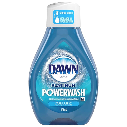 Dawn Platinum Powerwash Dish Spray, Dish Soap Cleaning Spray, Apple Scent Refill, 16 Fl Oz