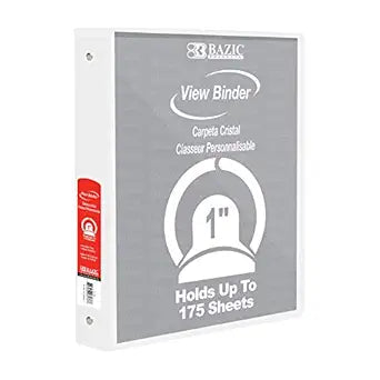 1" White Binder