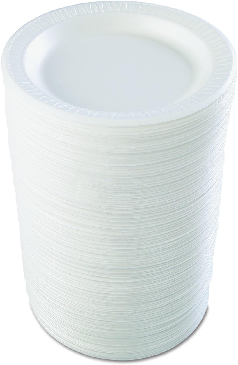 Foam Plate - 9" white (125 ct)