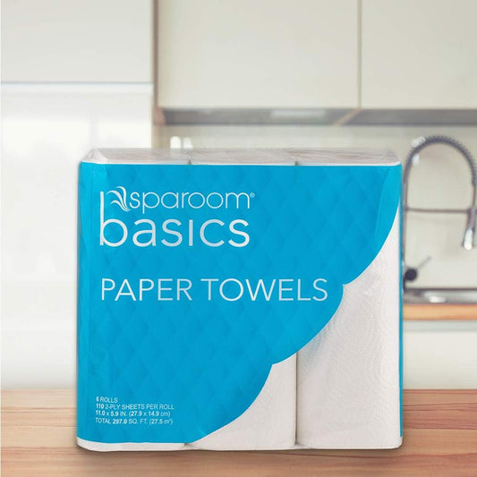 Sparoom Basics, Paper Towels, 6 Rolls