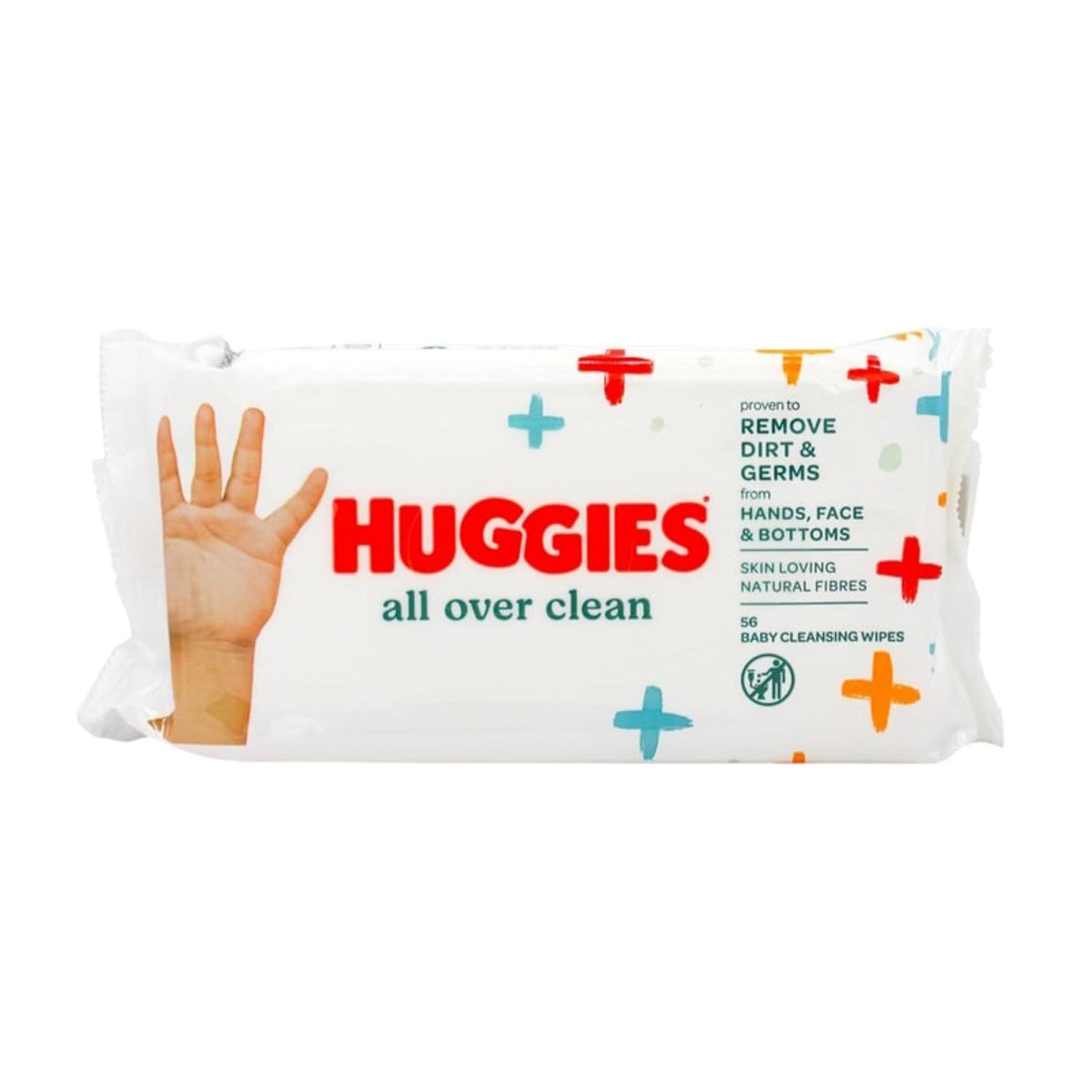 HUGGIES Baby Wipes, All Over Clean, Baby Wipes, 560 Wipes, Refills With Resealable Tape Top, 10 Cases of 56 wipes