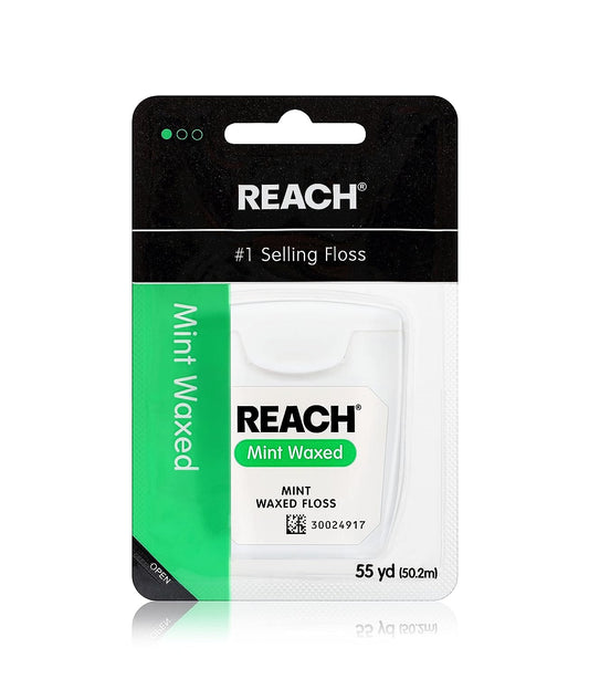 Reach Dental Floss, Mint Waxed, 55 Yd