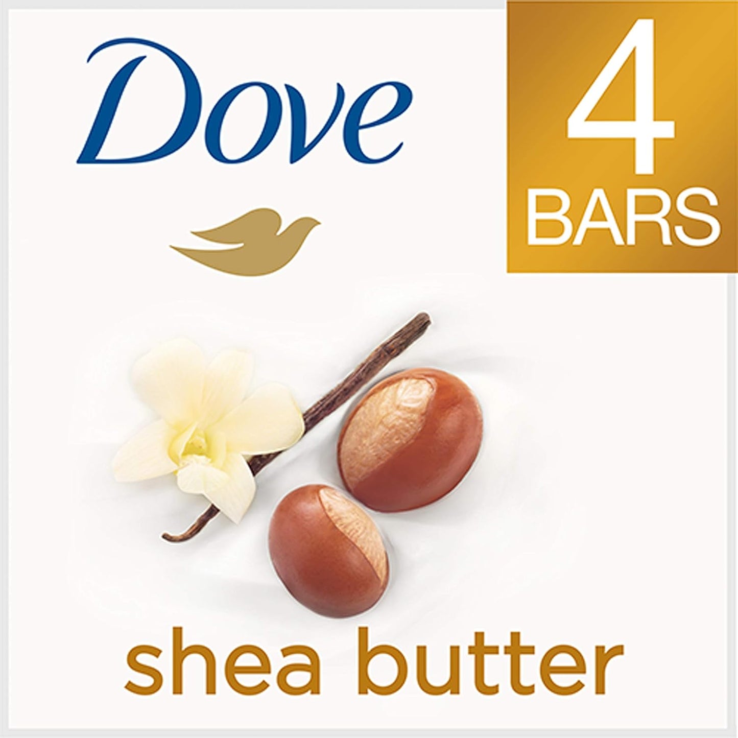 Dove Shea Butter Moisturizing Beauty Bar Soap All Skin Type, 3.75 oz 4pack, 8pack, 12pack