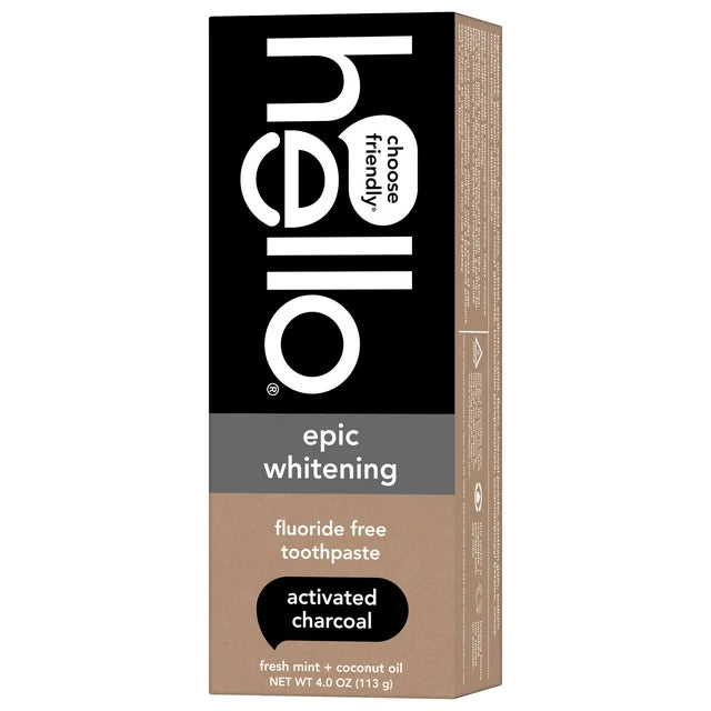 Hello Toothpaste, Fluoride Free Toothpaste, Epic Whitening, 4oz, Tooth Paste