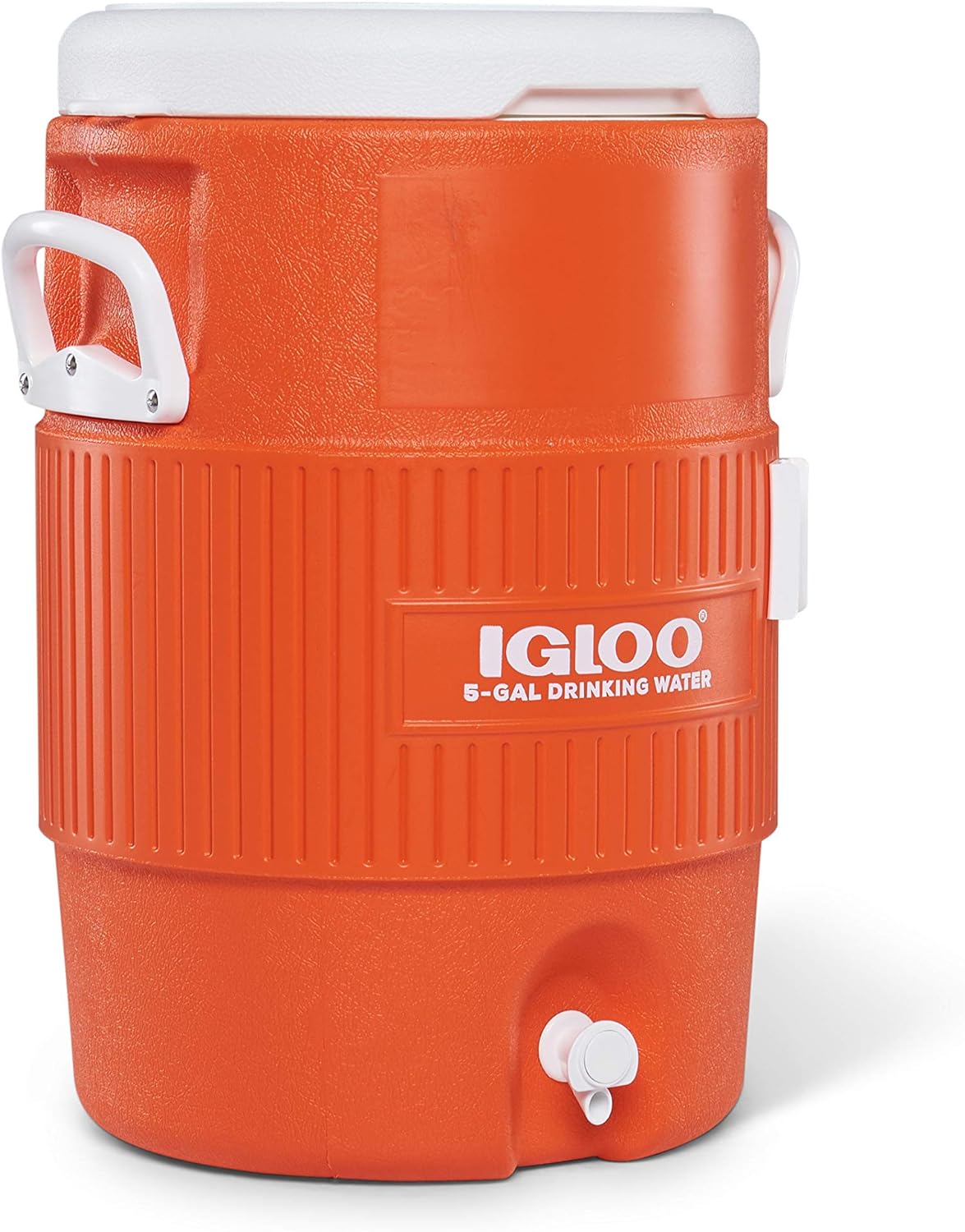 Heavy Duty Beverage Cooler, Igloo 5 Gallon, With Lid, Orange