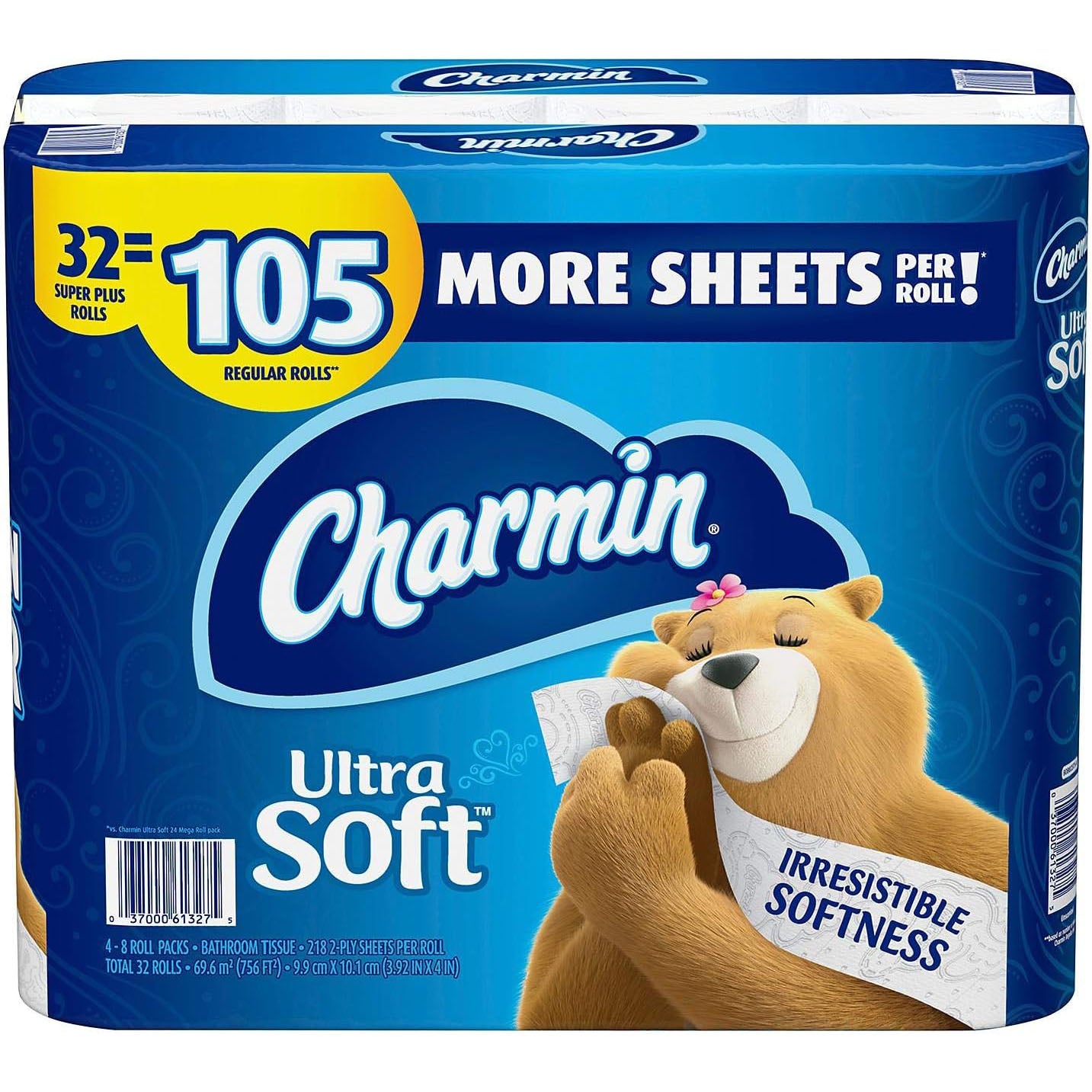 Charmin Ultra Soft Toilet Paper Super Plus Rolls (105 Sheets/roll, 32 Rolls)