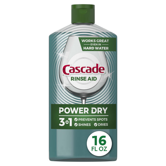 Cascade Power Dry Dishwasher Rinse Aid - 16 oz