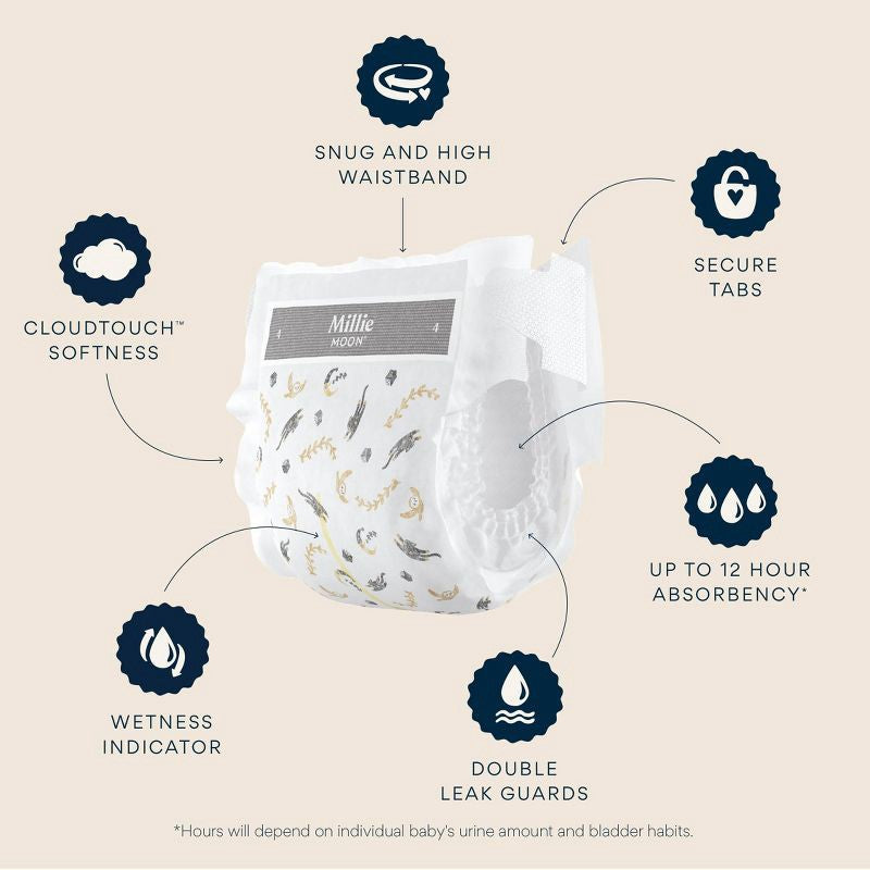 Millie moon size 4 Luxury Diaper