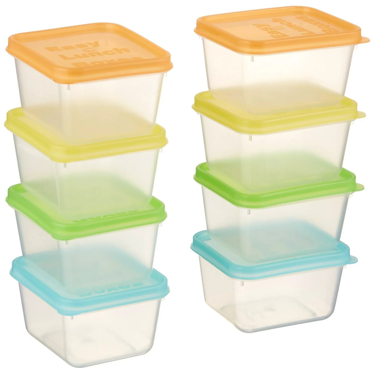 EZ Mini Storage Containers 3oz 8 Pack, Multiple Colors