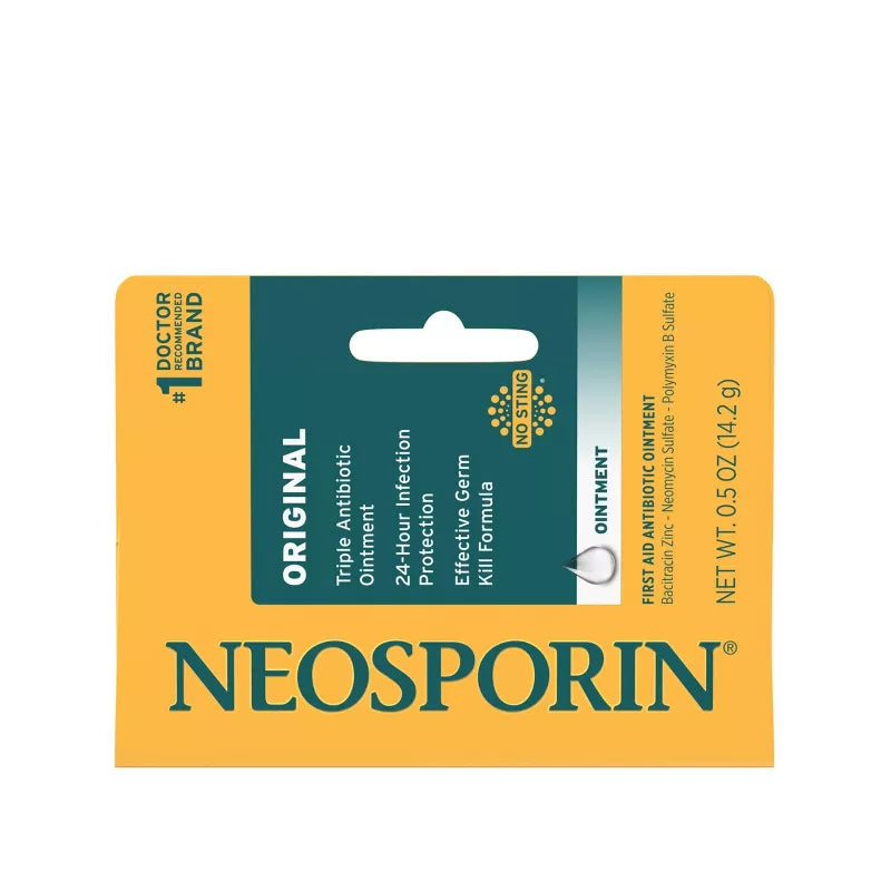 Neosporin Original Antibiotic Ointment, 24-Hour Infection Prevention For Minor Wound, 0.5 Oz