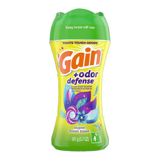 Gain + Odor Defense Super Fresh Blast Scent Booster, 5.7 oz