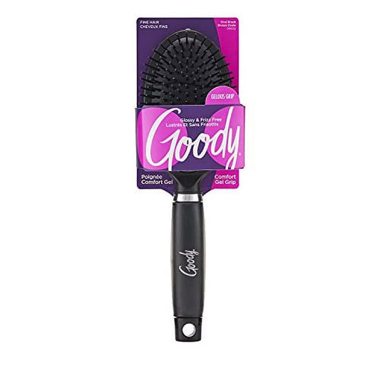 Goody Hair Brush, Glossy & Frizz Free, Oval Brush, Comfort Gel Grip