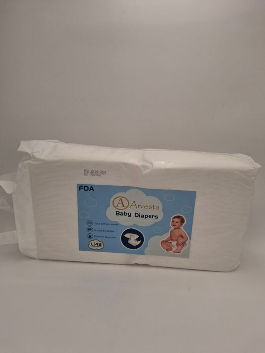 Baby Diapers, 48 pack, Extra Soft, Skin Friendly, Dry and Breathable Baby Diapers, Size 4