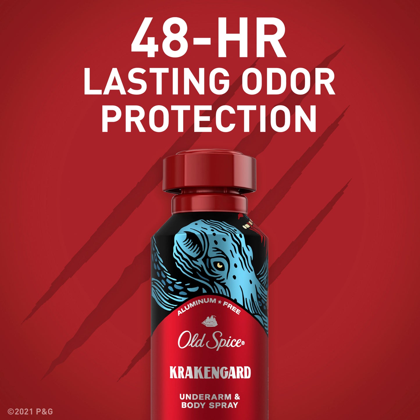 Old Spice Aluminum Free Body Spray for Men, Krakengard - 5.1 oz