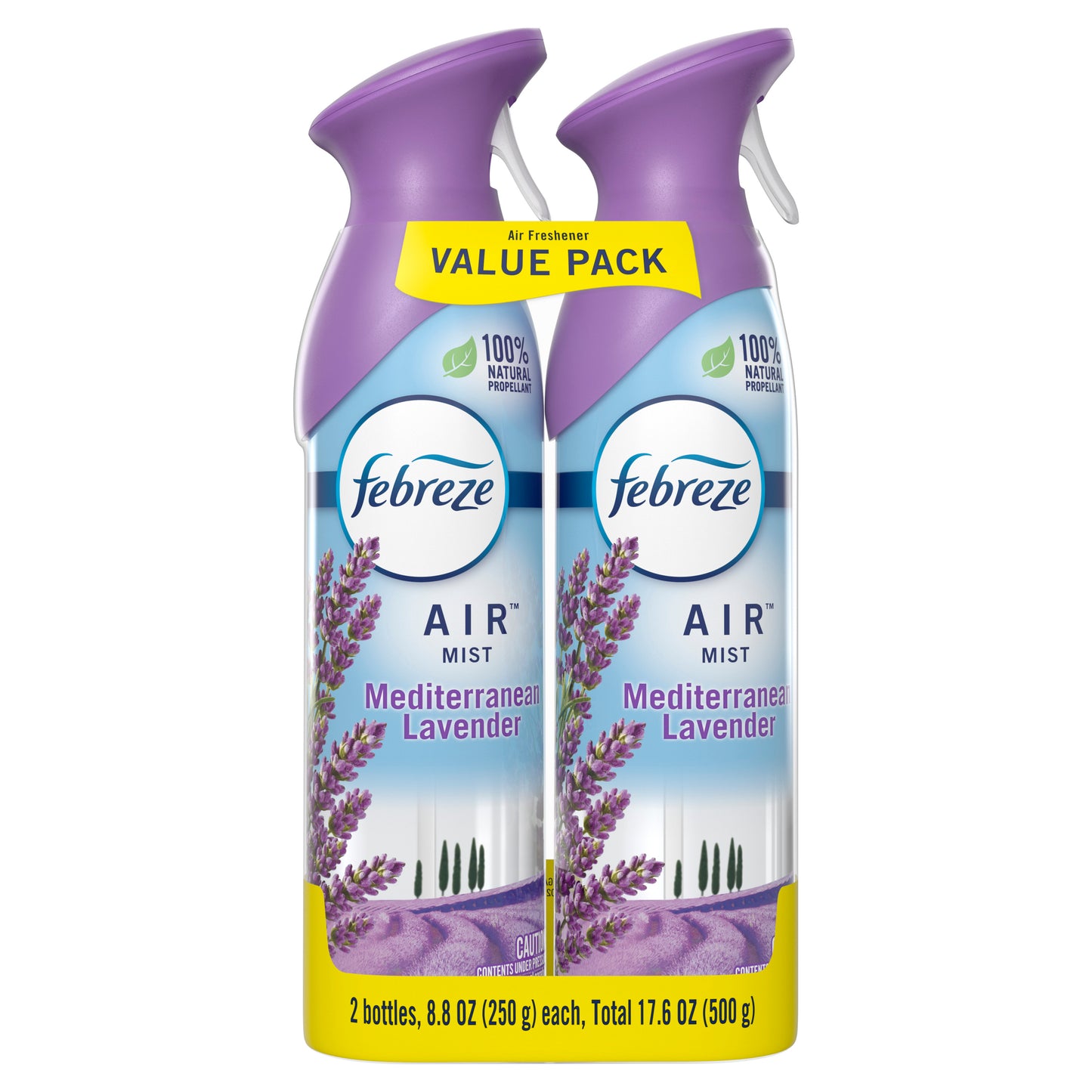 Febreze Odor-Fighting Air Freshener, Mediterranean Lavender, 8.8 oz - 2 ct