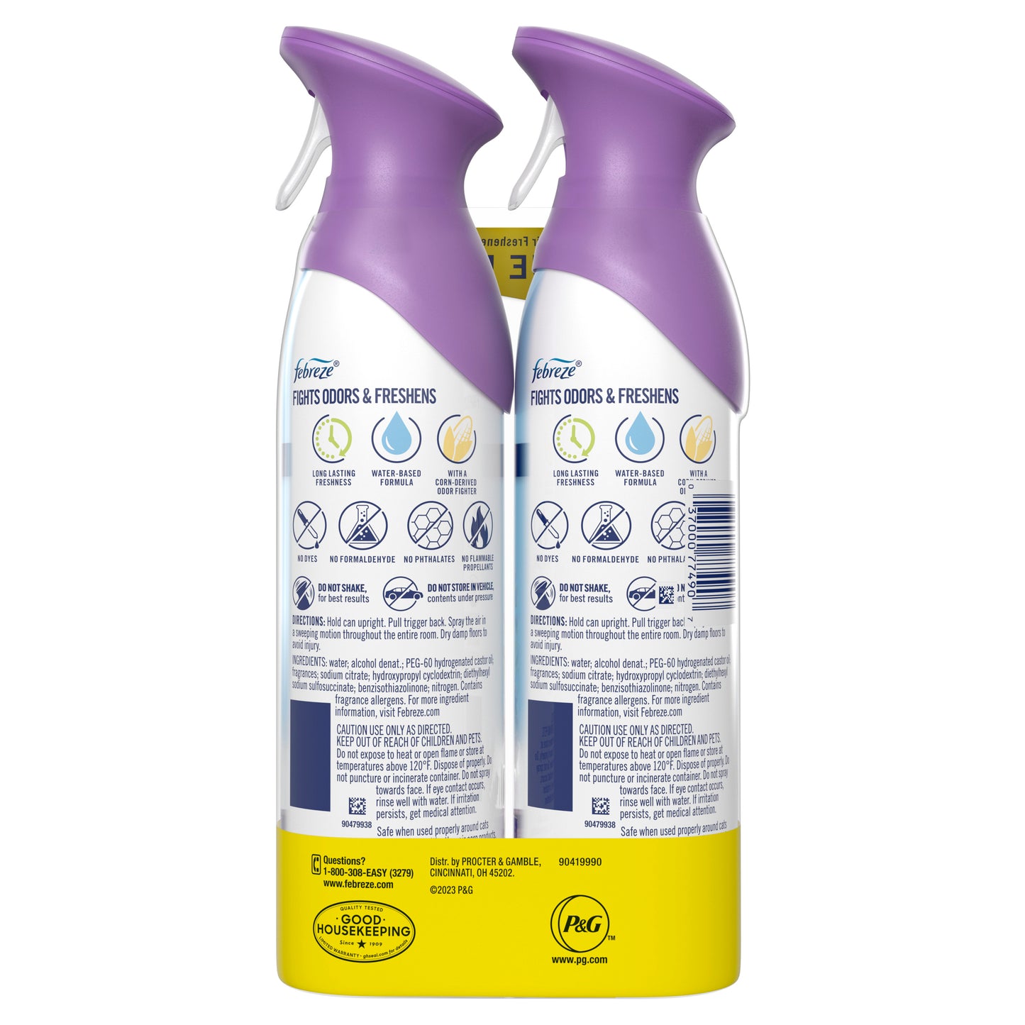 Febreze Odor-Fighting Air Freshener, Mediterranean Lavender, 8.8 oz - 2 ct