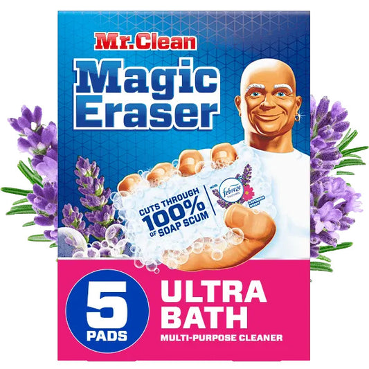 Mr. Clean Magic Eraser, Ultra Bath Multi-Purpose Cleaner - 5 Ct