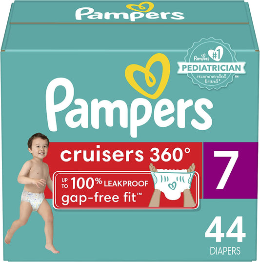 Pampers Cruisers 360 Fit, Size 7 Diapers - 44 Count