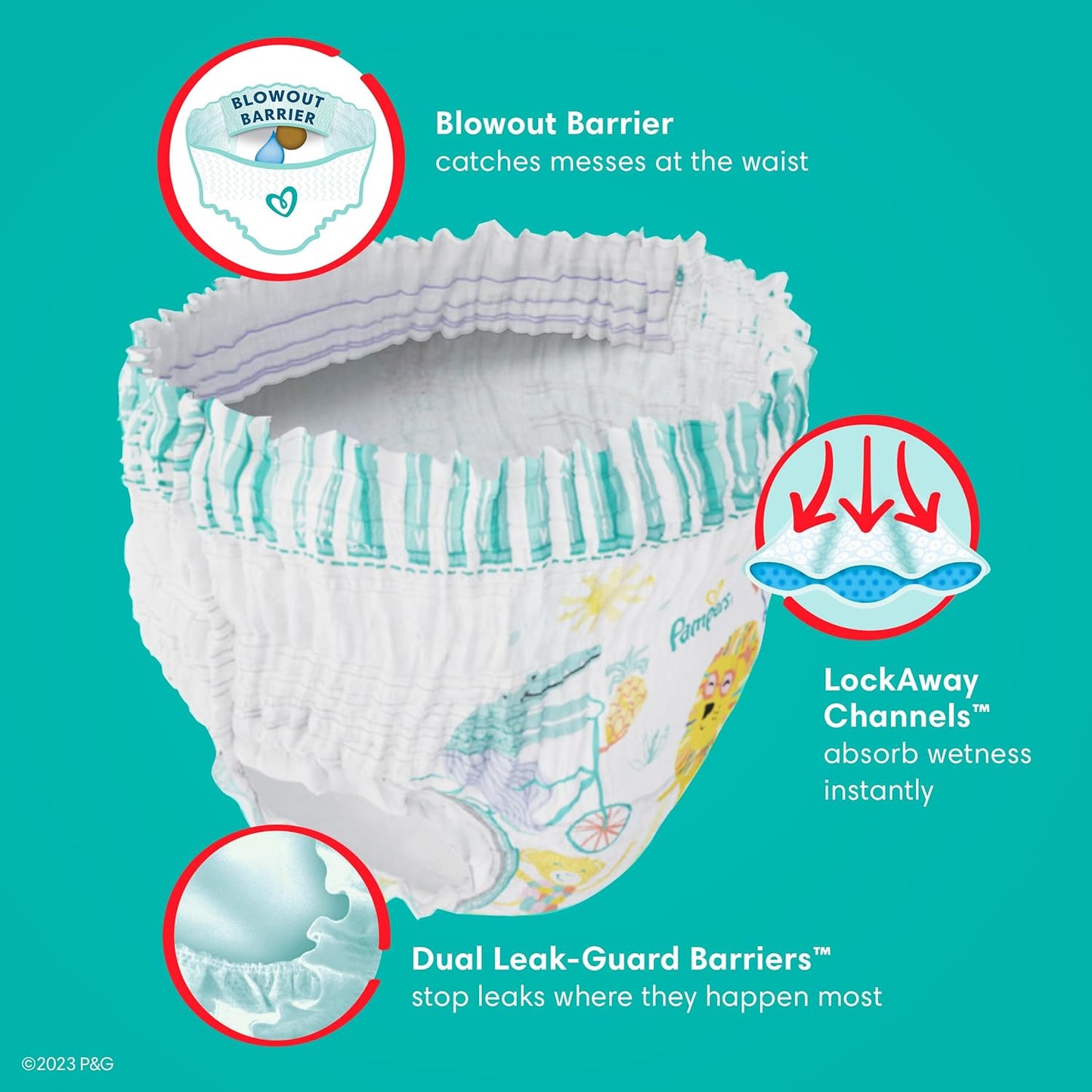 Pampers Cruisers 360 Fit, Size 6 Diapers - 104 Count