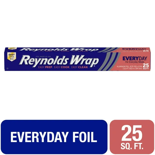 Reynolds Wrap, Aluminum Foil, 12"x25' Roll, 25 sq.ft