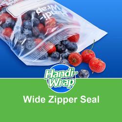 HANDI-WRAP ZIPPER BAGS, SNACK SIZE, 60CT