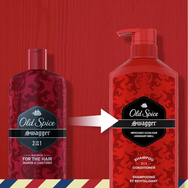 Old Spice Swagger 2-in-1 Men's Shampoo and Conditioner - 21.9 oz