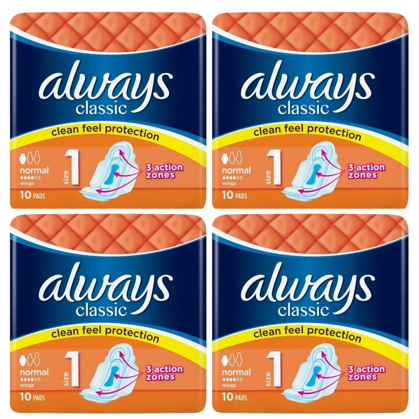 Always Wings Pads 10 Count