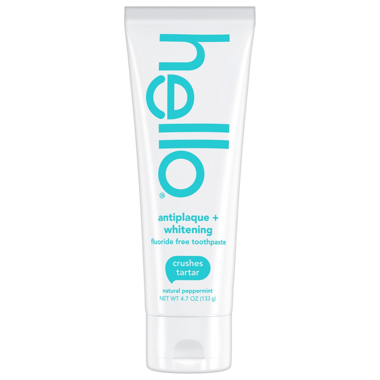 Hello Toothpaste, Fluoride Free Natural Toothpaste, 4.7oz Antiplaque and Whitening, Natural Peppermint, With Tea Tree and Coconut Oil Tooth Paste