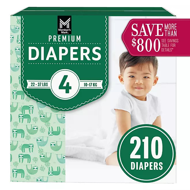 Member's Mark Premium Baby Diapers, Size 4