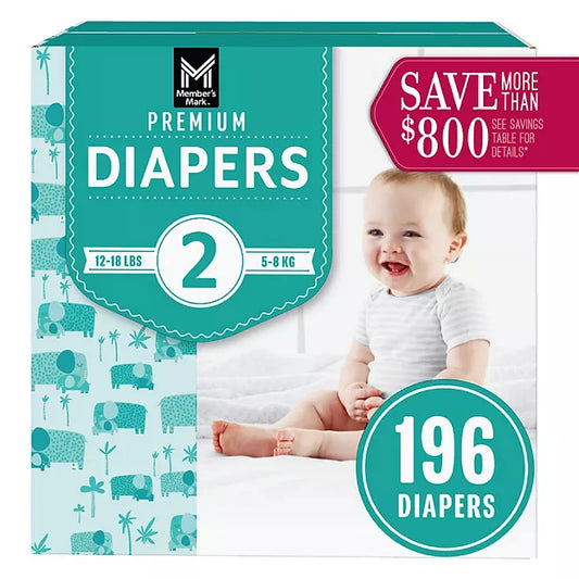 Member's Mark Premium Baby Diapers, Size 2