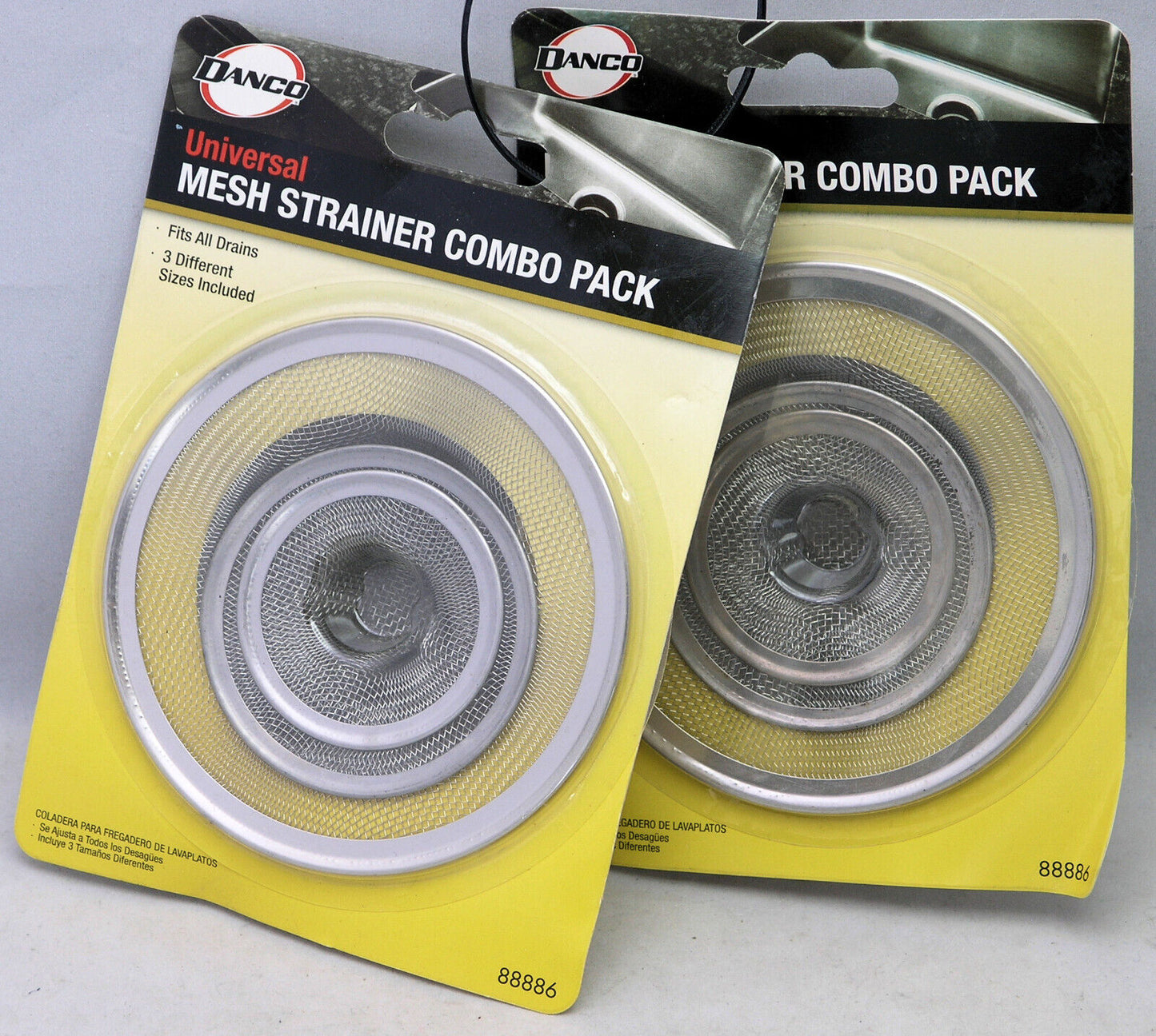 Danco Mesh Strainer Combo Pack, Variety, Stainless Steel, 3 sizes