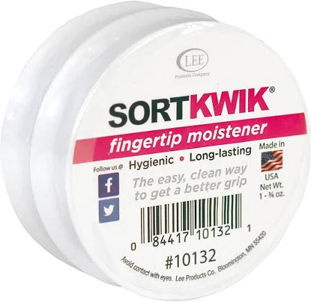 Lee Sortkwik Fingertip Moisteners, 1 3/4 oz, Pink, 2/Pack