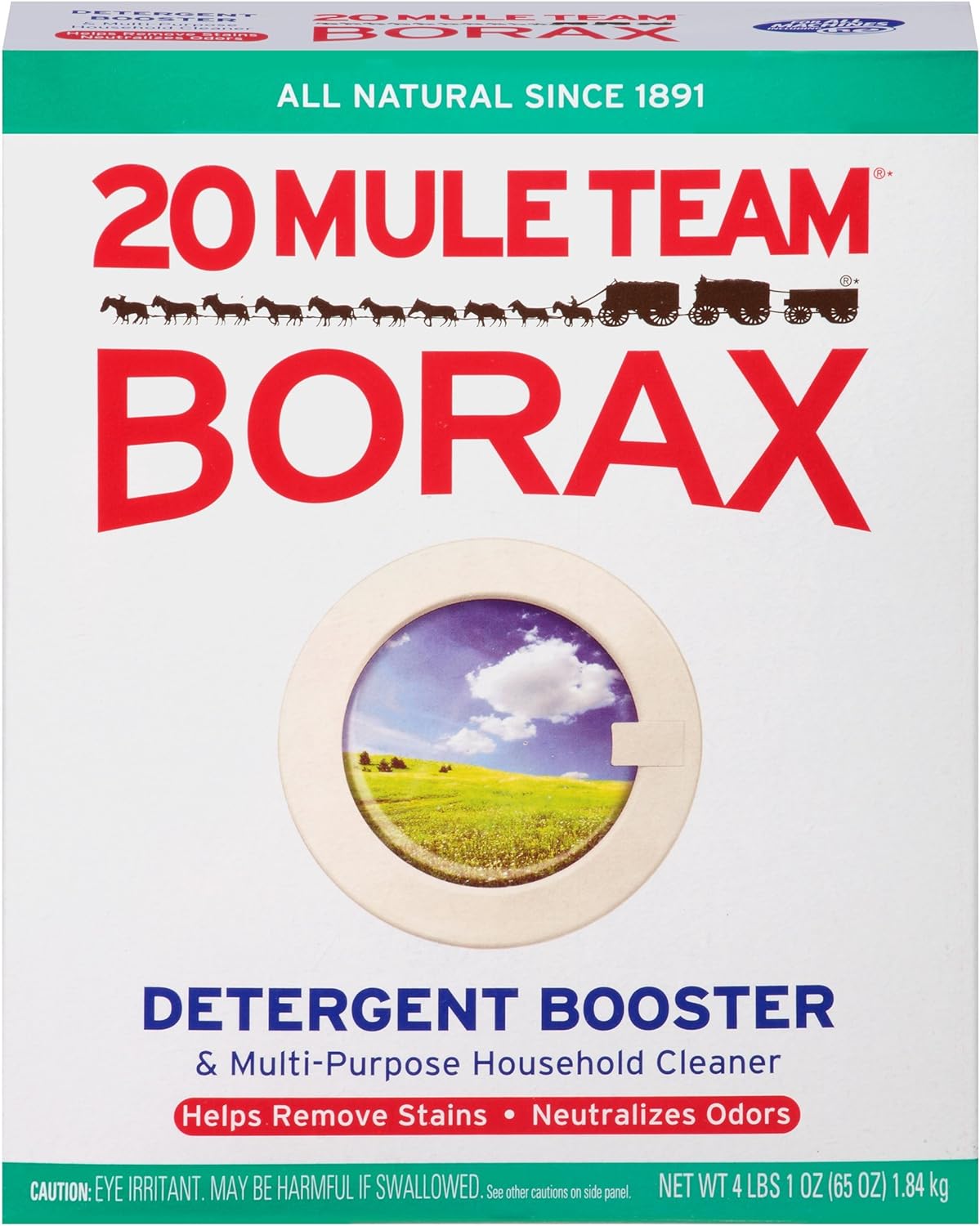 Borax 20 Mule Team Laundry Booster, Powder, 4 Pounds