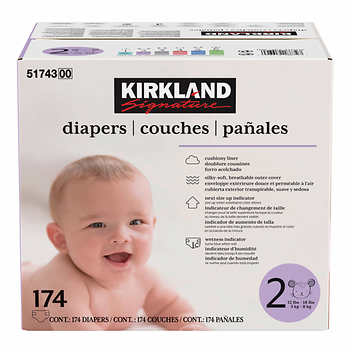 Kirkland Diapers, Size 2, 174 ct