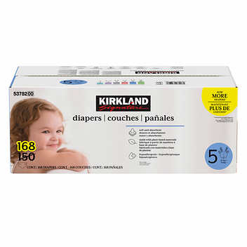 Kirkland Diapers, Size 5, 168 ct